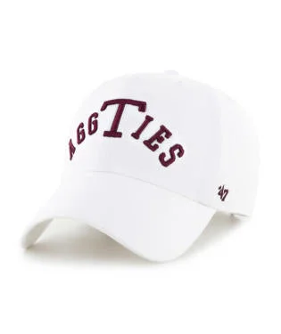 '47 Aggies White Script Clean Up