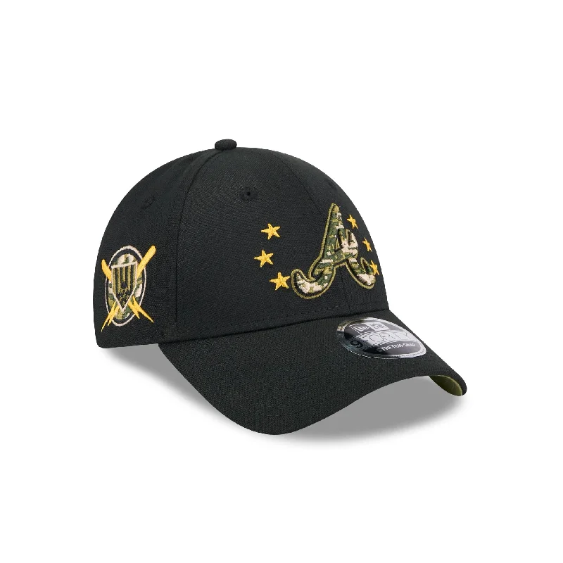 Atlanta Braves Armed Forces Day 2024 Kids 9FORTY Stretch-Snap Hat