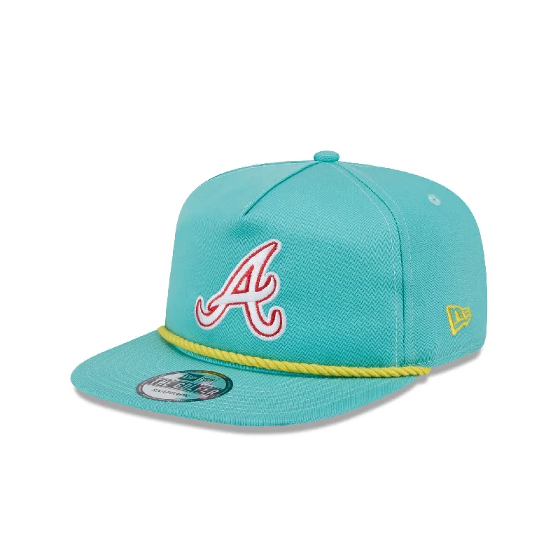 Atlanta Braves Clear Mint Golfer Hat