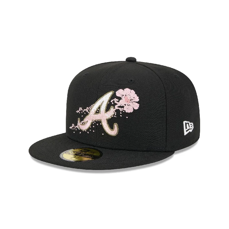 Atlanta Braves Dotted Floral 59FIFTY Fitted Hat