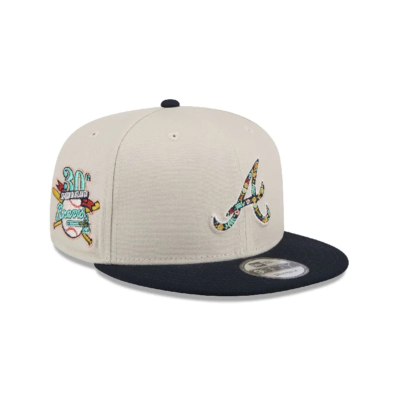 Atlanta Braves Floral Fill 9FIFTY Snapback Hat