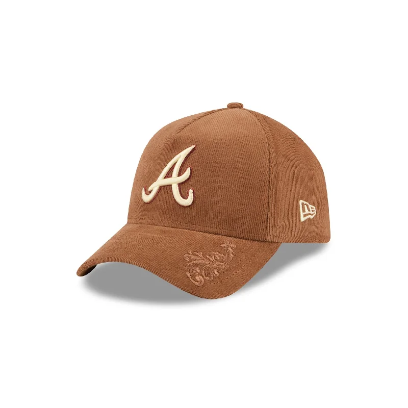 Atlanta Braves Ornamental Cord 9FORTY A-Frame Snapback Hat