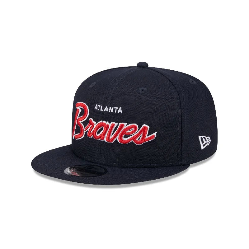 Atlanta Braves Wordmark 9FIFTY Snapback Hat