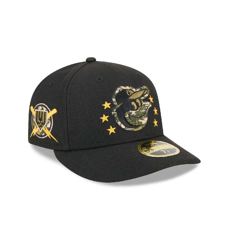 Baltimore Orioles Armed Forces Day 2024 Low Profile 59FIFTY Fitted Hat