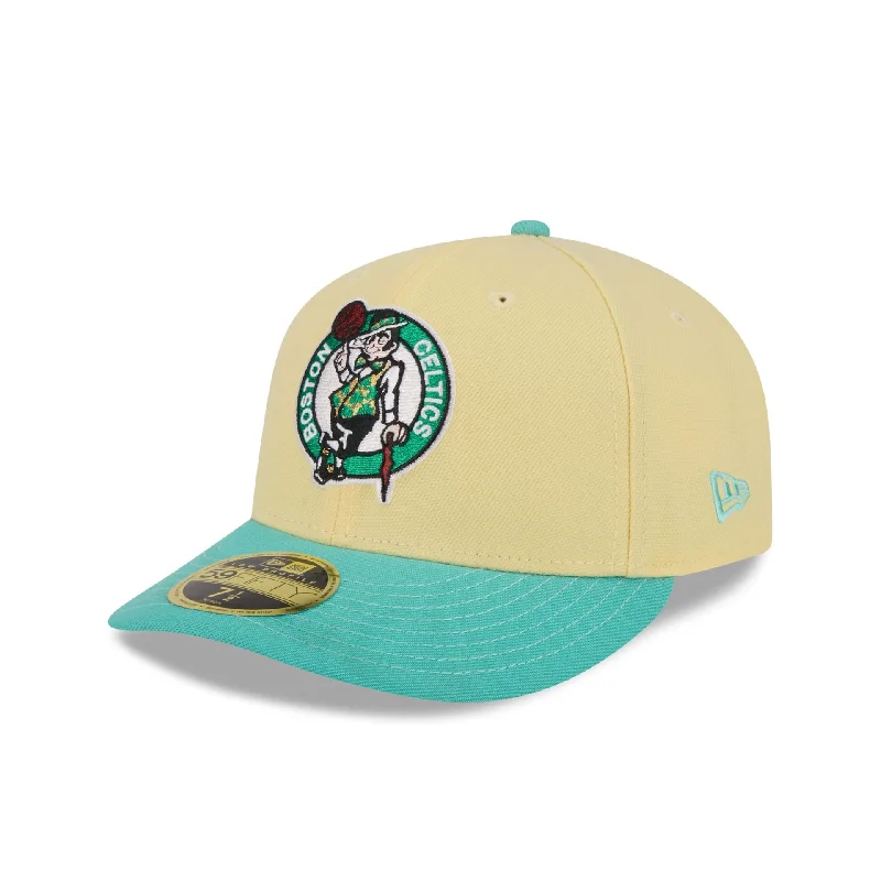 Boston Celtics Soft Yellow Low Profile 59FIFTY Fitted Hat