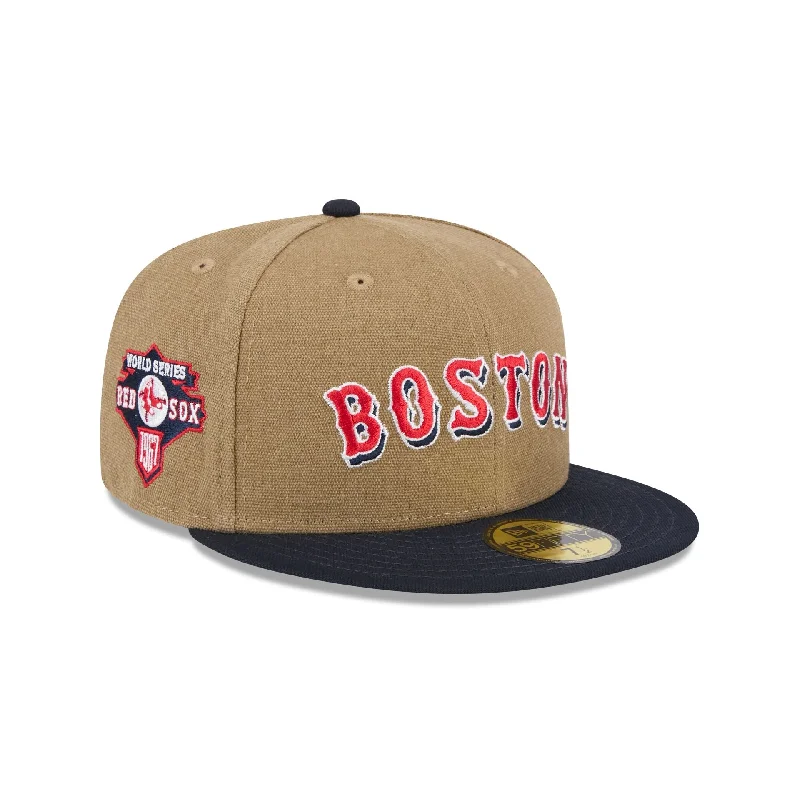 Boston Red Sox Canvas Crown 59FIFTY Fitted Hat