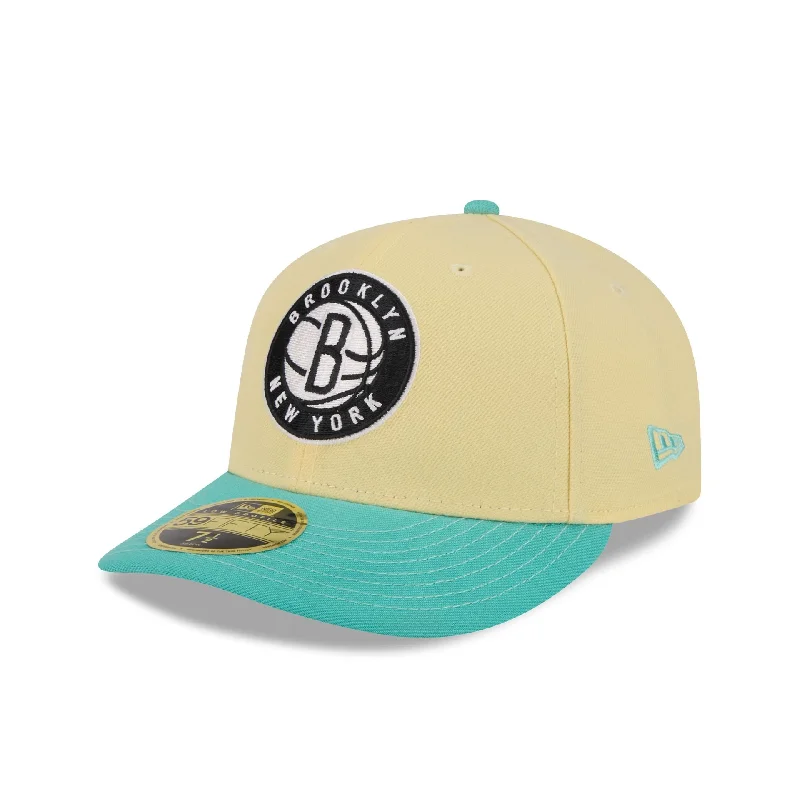 Brooklyn Nets Soft Yellow Low Profile 59FIFTY Fitted Hat