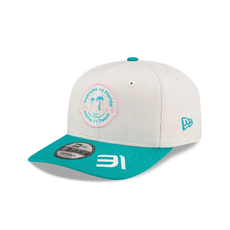 2024 Miami Race Special BWT Alpine F1 Team Esteban Ocon 9FIFTY Original Fit Snapback Hat