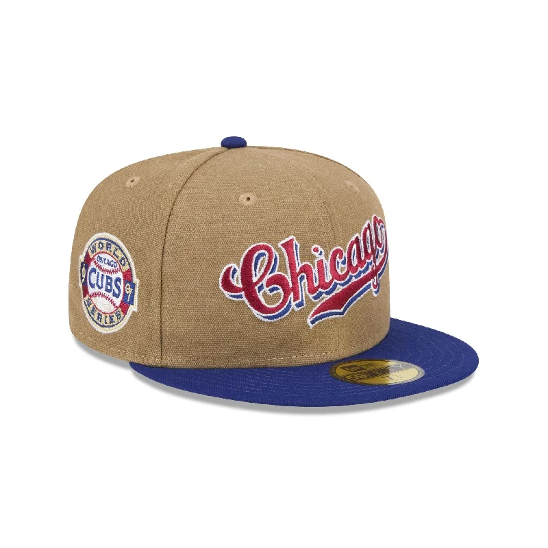 Chicago Cubs Canvas Crown 59FIFTY Fitted Hat