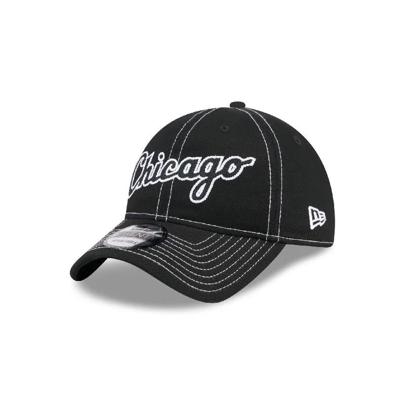 Chicago White Sox Team Stitch 9TWENTY Adjustable Hat