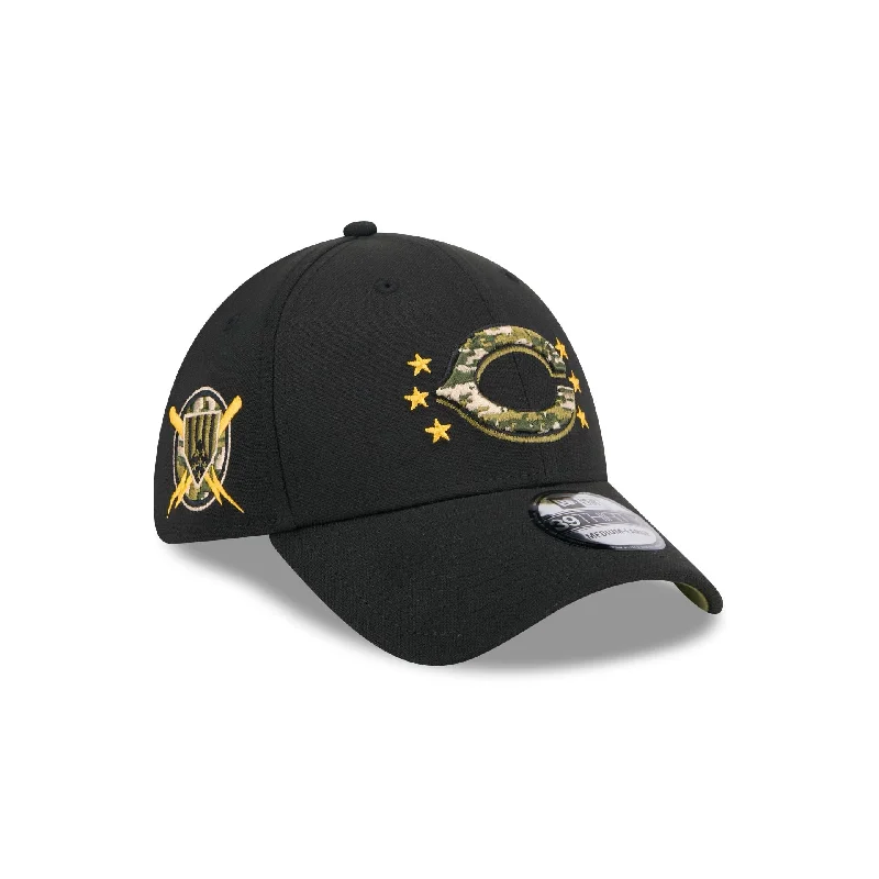 Cincinnati Reds Armed Forces Day 2024 39THIRTY Stretch Fit Hat