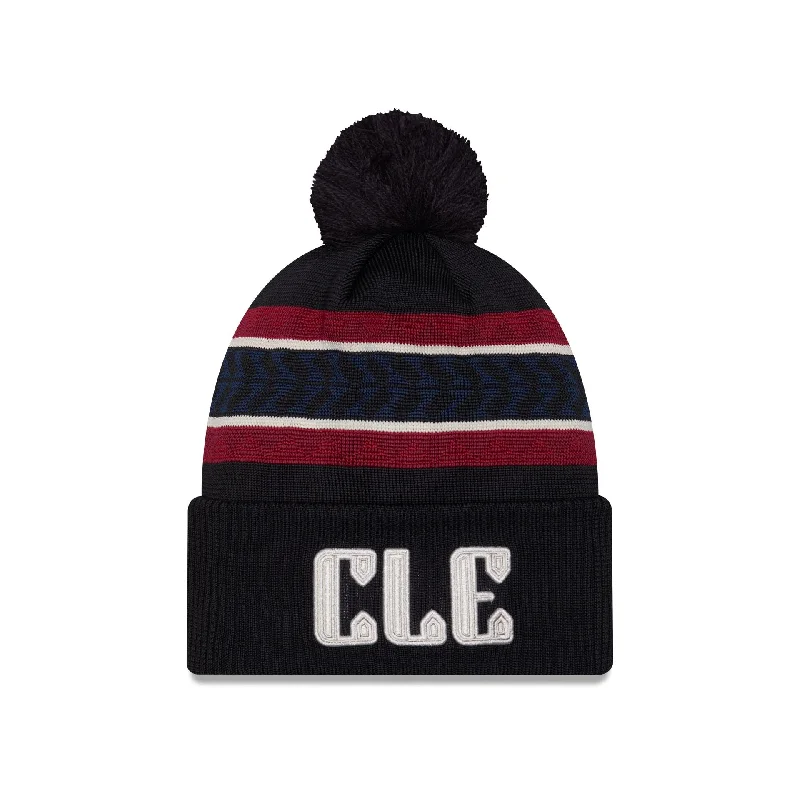 Cleveland Guardians City Connect Pom Knit Hat