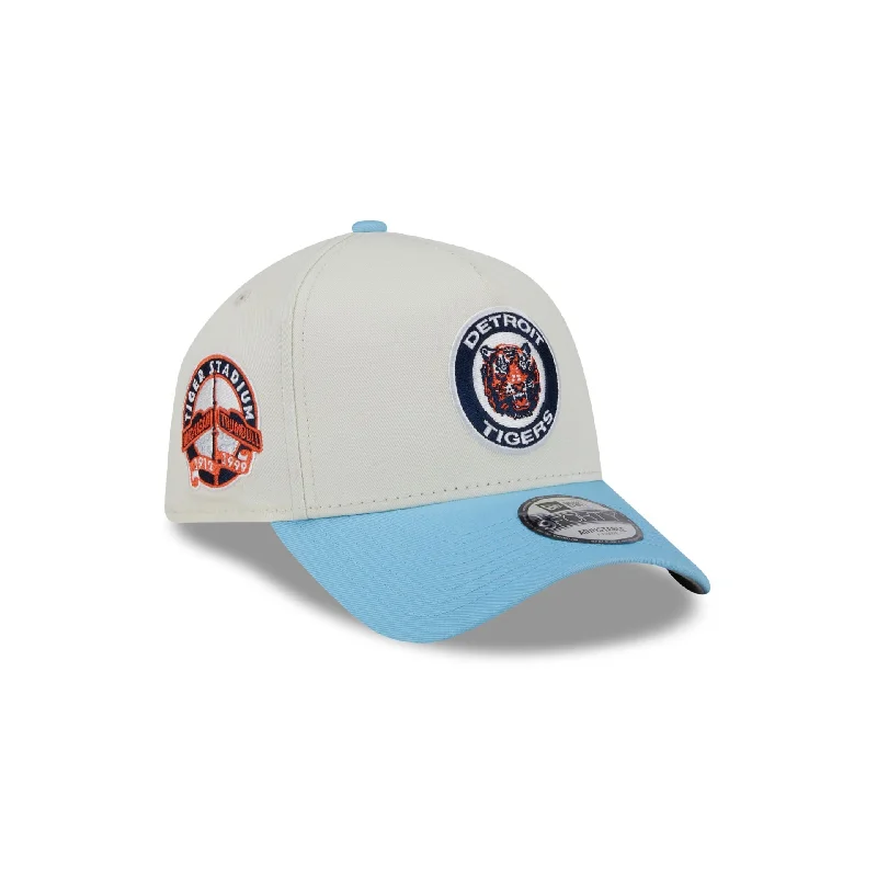 Detroit Tigers Chrome White 9FORTY A-Frame Snapback Hat