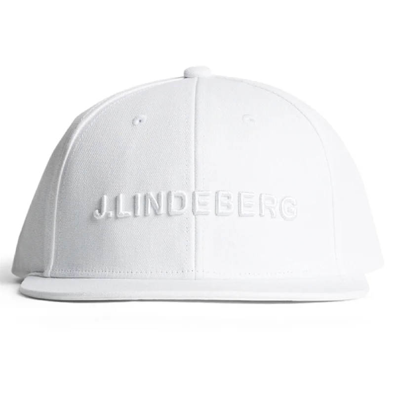 Flat Peak Cotton Twill Cap White - AW24