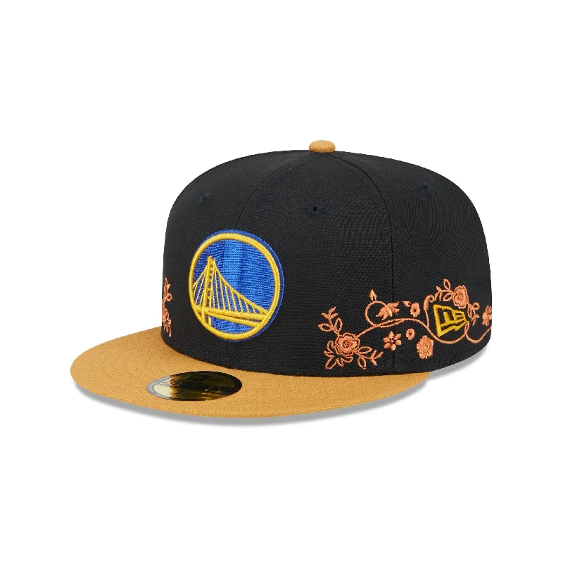 Golden State Warriors Floral Vine 59FIFTY Fitted Hat