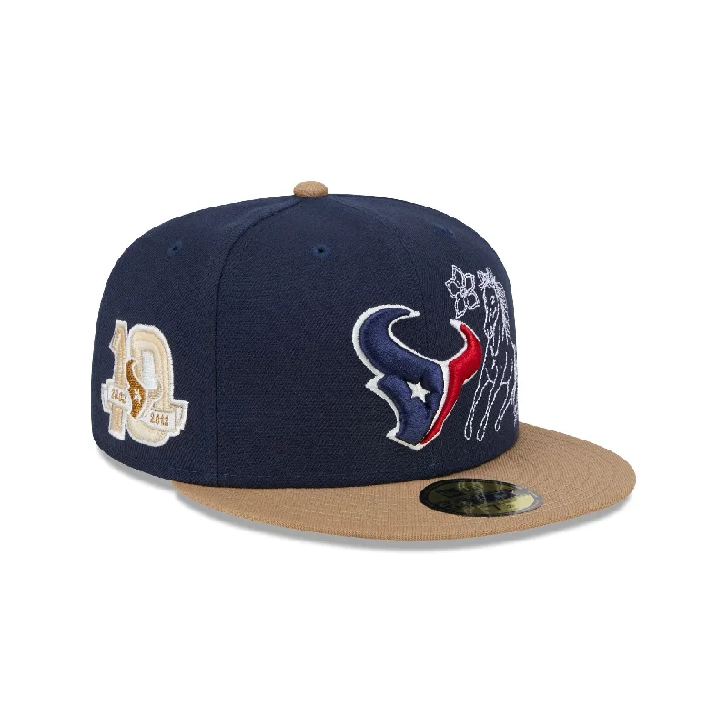 Houston Texans Western Khaki 59FIFTY Fitted Hat