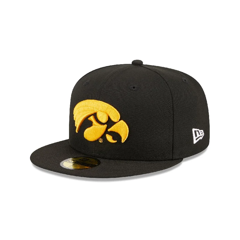 Iowa Hawkeyes Black 59FIFTY Fitted Hat