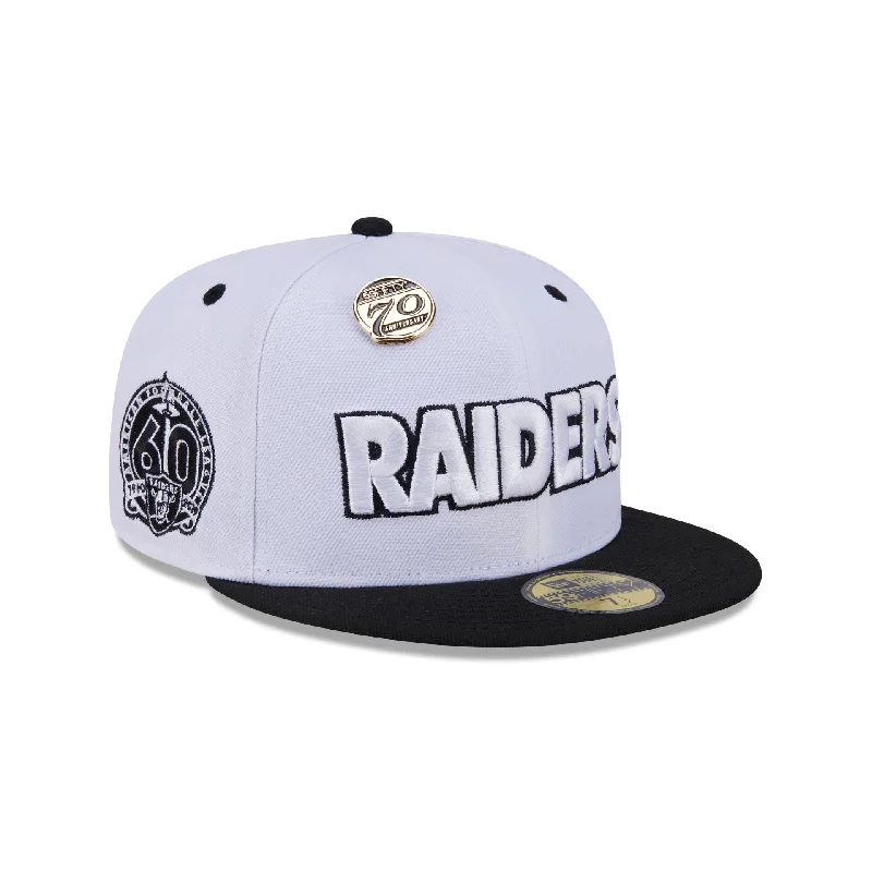 Las Vegas Raiders 70th Anniversary 59FIFTY Fitted Hat