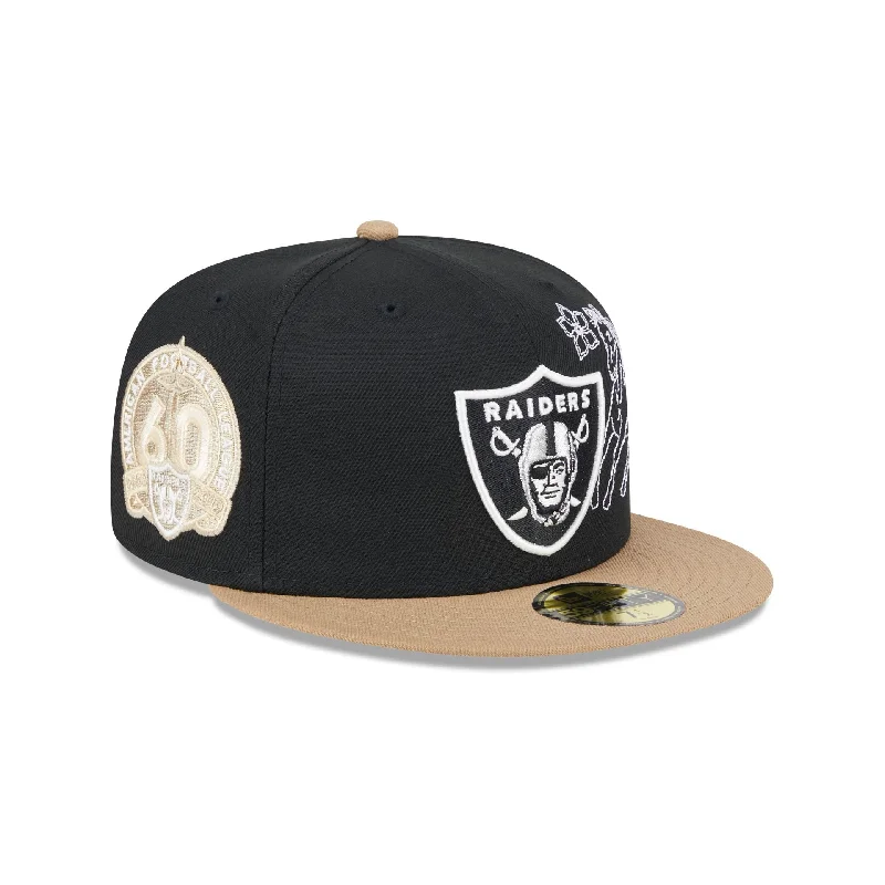 Las Vegas Raiders Western Khaki 59FIFTY Fitted Hat