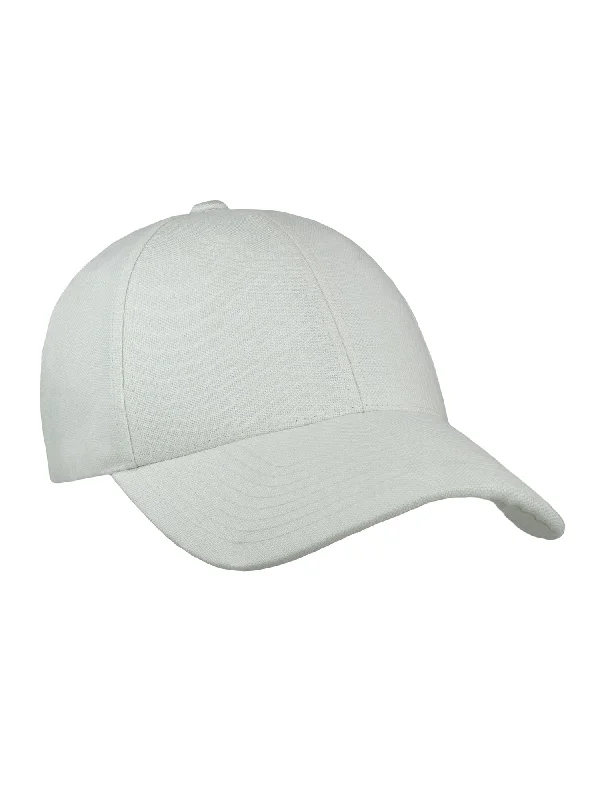 Linen Structured Cap Shell White