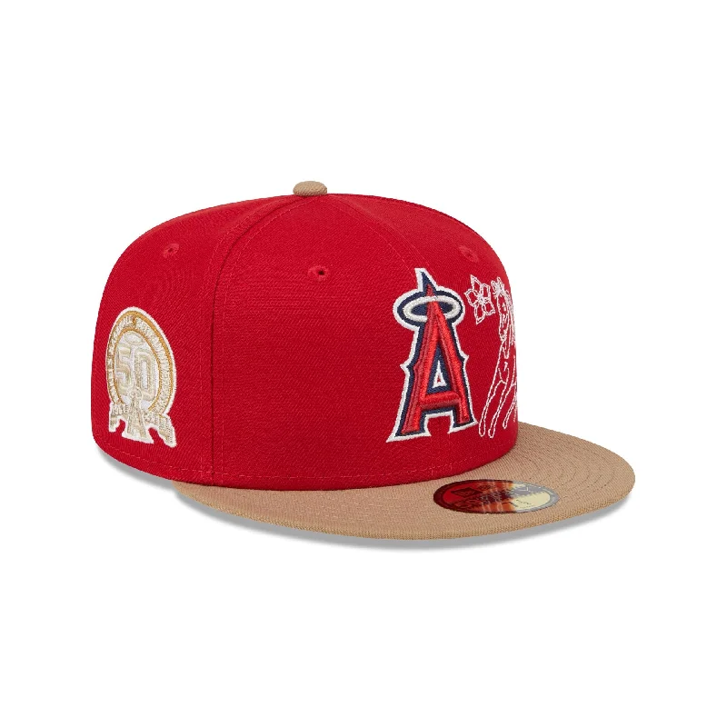 Los Angeles Angels Western Khaki 59FIFTY Fitted Hat