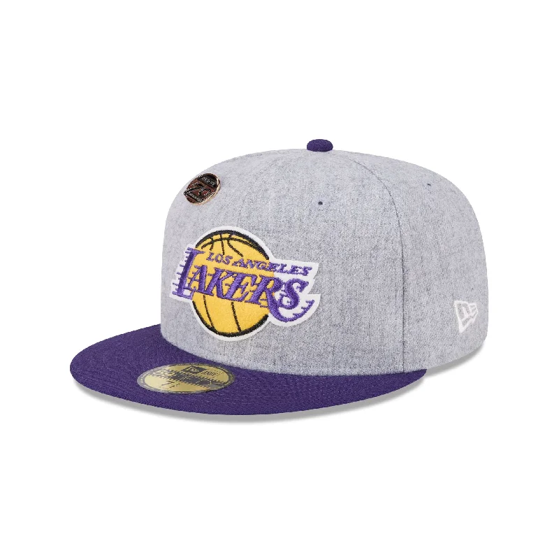 Los Angeles Lakers 70th Anniversary Gray 59FIFTY Fitted Hat