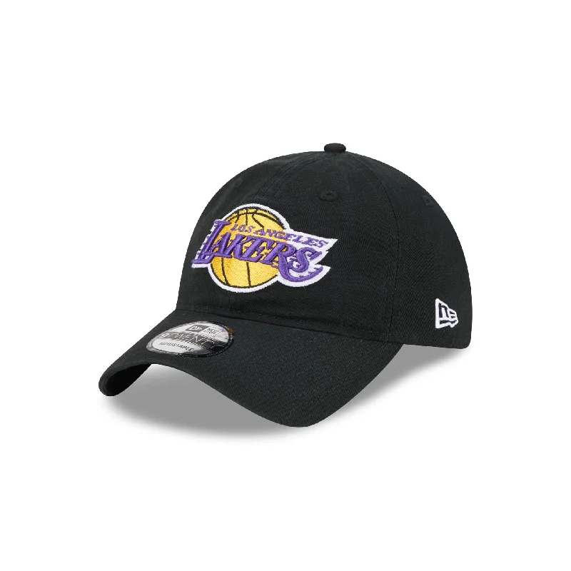 Los Angeles Lakers Black 9TWENTY Adjustable Hat