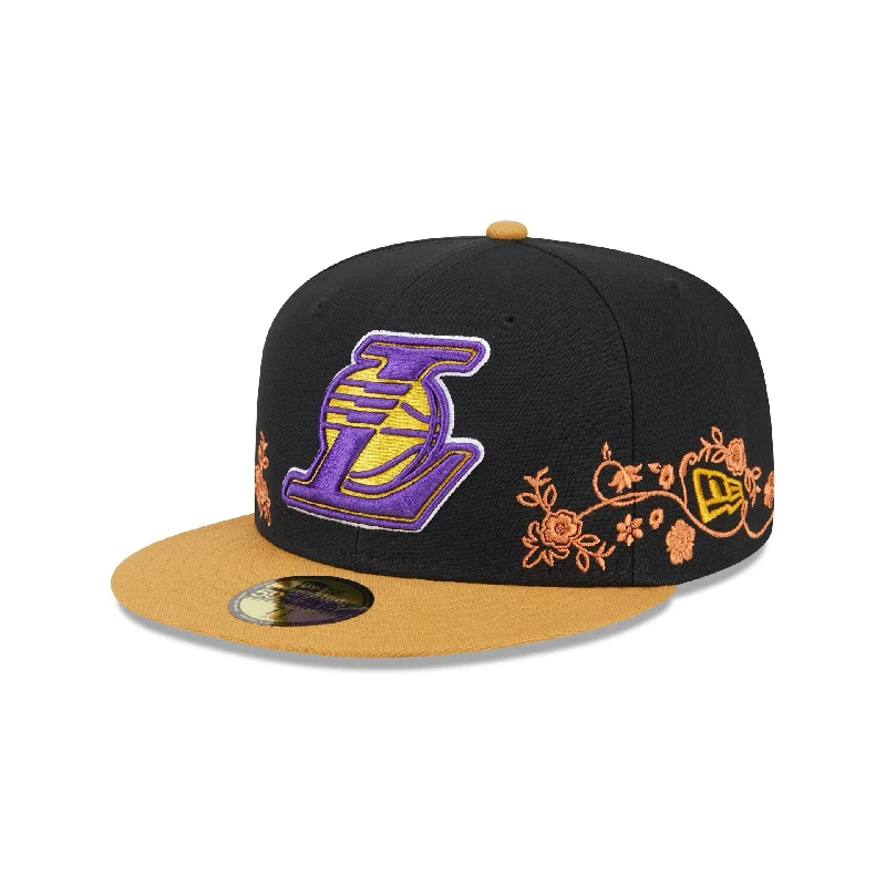 Los Angeles Lakers Floral Vine 59FIFTY Fitted Hat