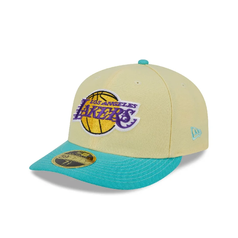 Los Angeles Lakers Soft Yellow Low Profile 59FIFTY Fitted Hat