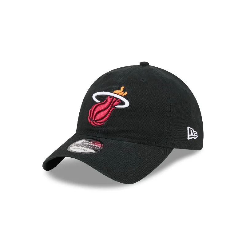 Miami Heat Black 9TWENTY Adjustable Hat