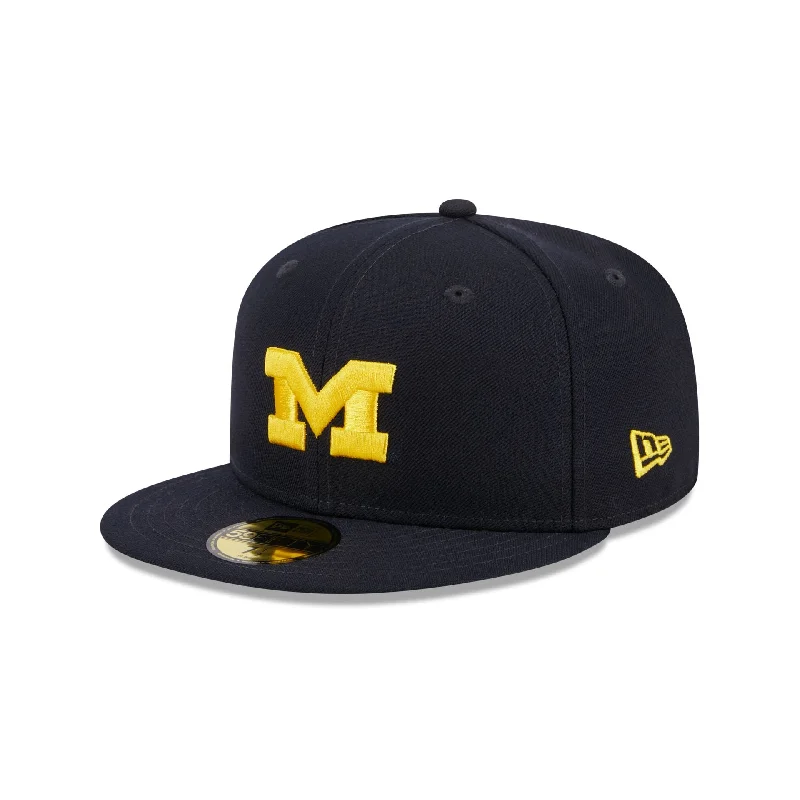 Michigan Wolverines Blue 59FIFTY Fitted Hat