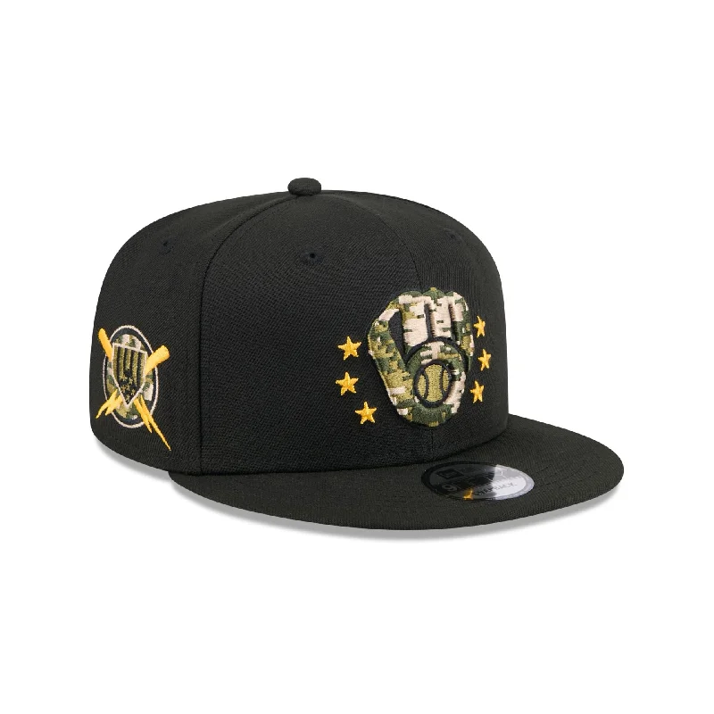 Milwaukee Brewers Armed Forces Day 2024 9FIFTY Snapback Hat