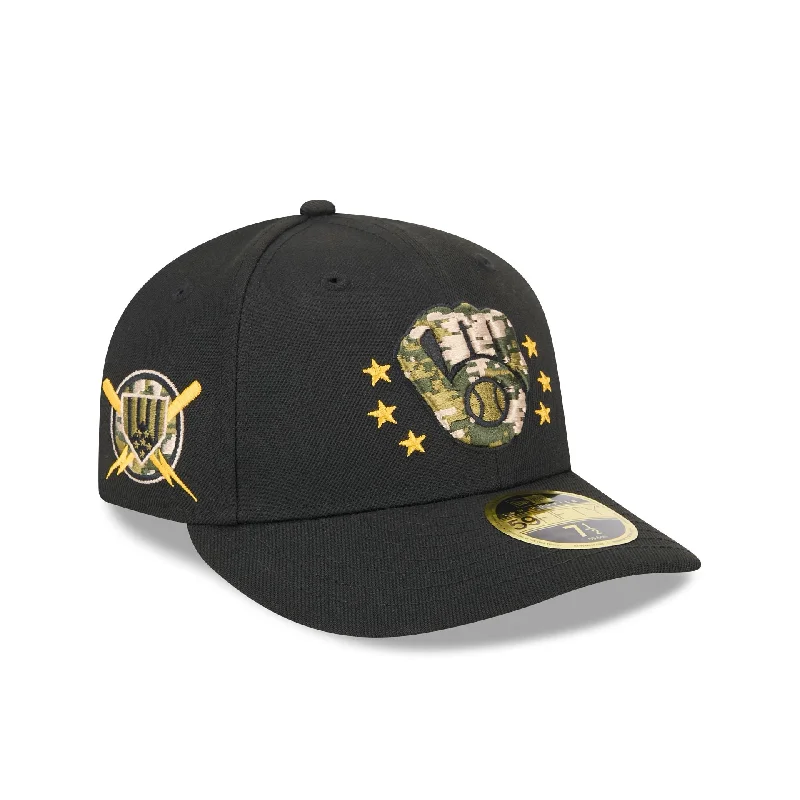 Milwaukee Brewers Armed Forces Day 2024 Low Profile 59FIFTY Fitted Hat