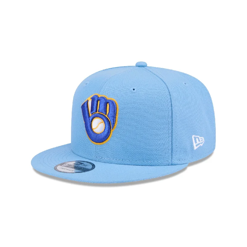 Milwaukee Brewers Sky Blue 9FIFTY Snapback Hat