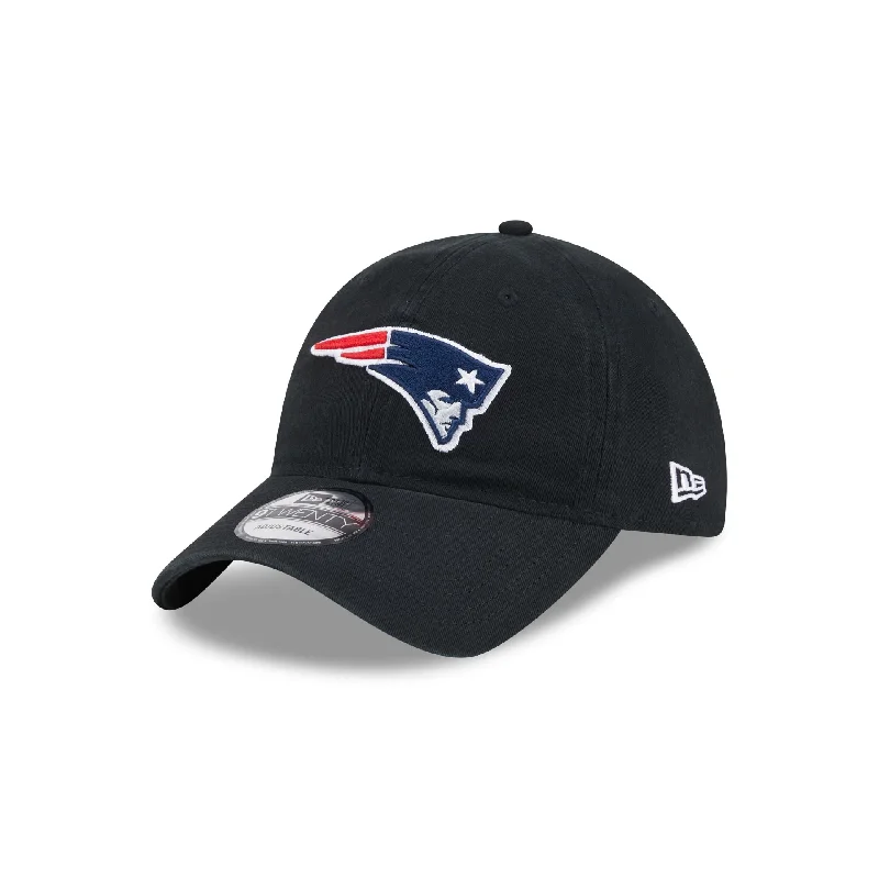 New England Patriots Black 9TWENTY Adjustable Hat