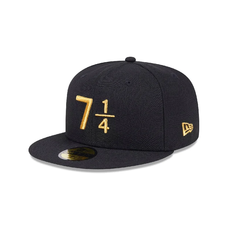 New Era Cap Signature Size 7 1/4 Black 59FIFTY Fitted Hat