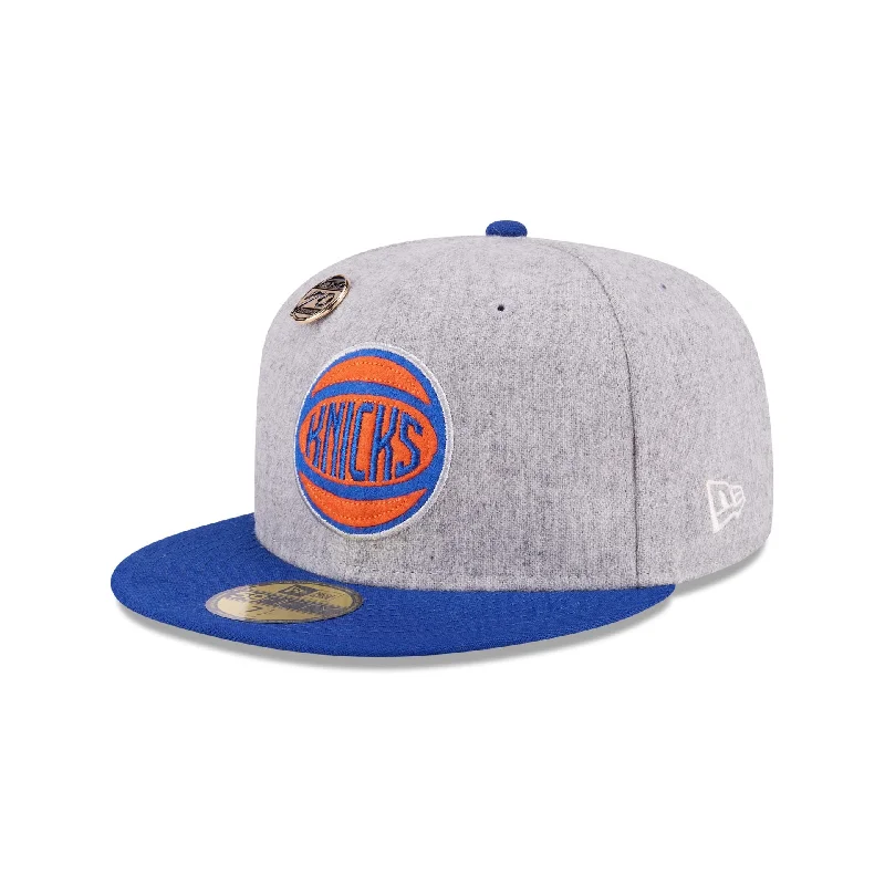 New York Knicks 70th Anniversary Gray 59FIFTY Fitted Hat