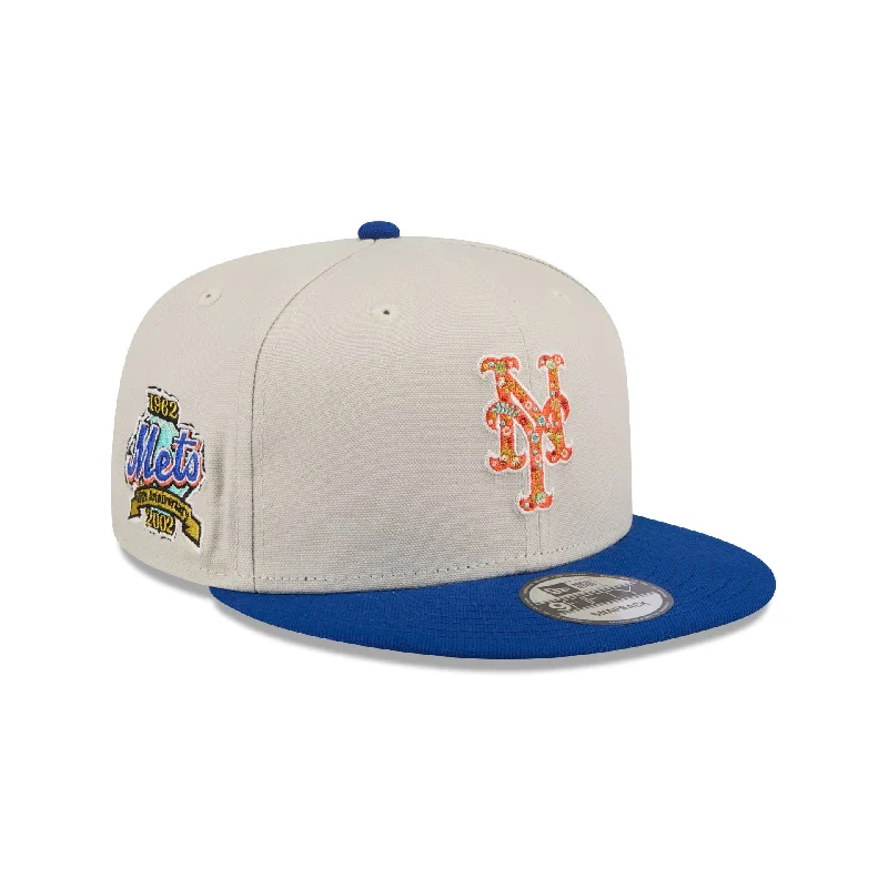 New York Mets Floral Fill 9FIFTY Snapback Hat