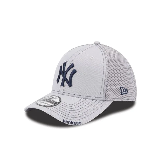 New York Yankees NEO Gray 39THIRTY Stretch Fit Hat