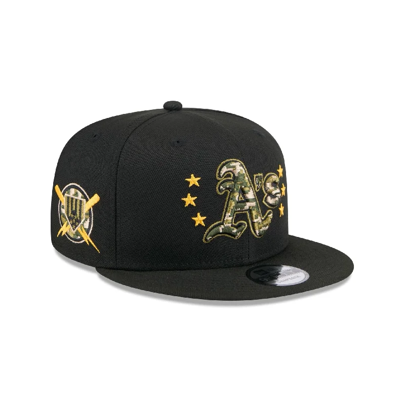 Oakland Athletics Armed Forces Day 2024 9FIFTY Snapback Hat