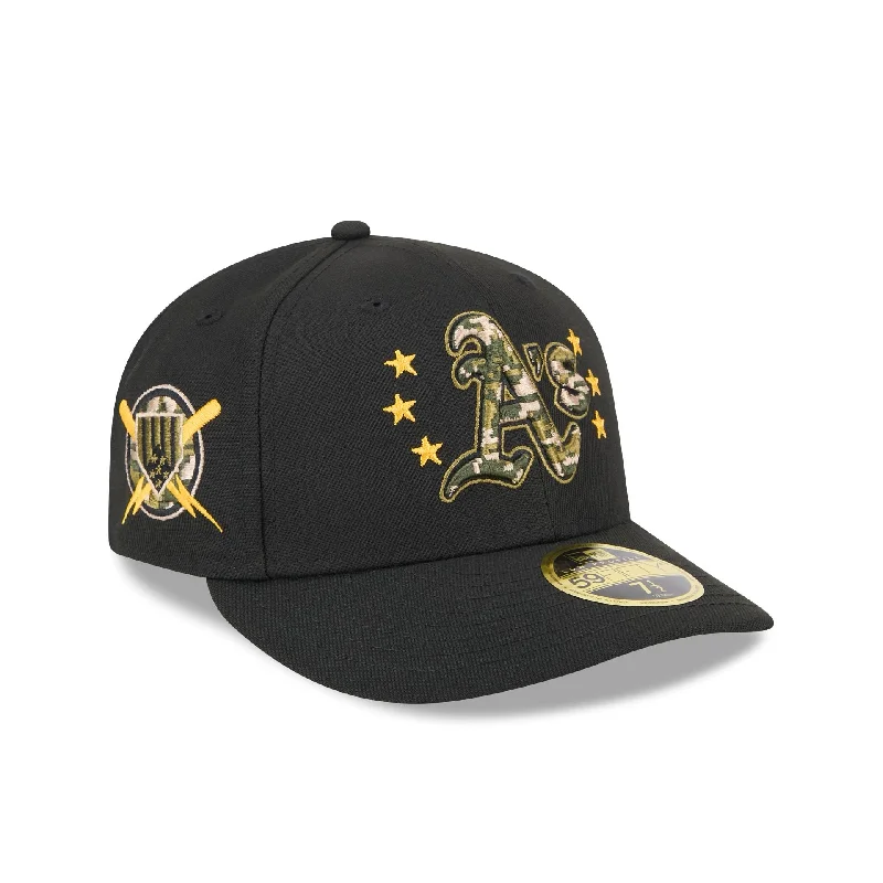 Oakland Athletics Armed Forces Day 2024 Low Profile 59FIFTY Fitted Hat