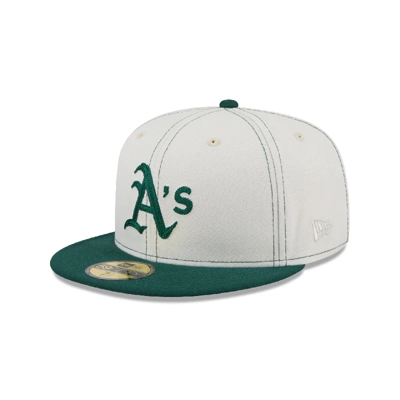 Oakland Athletics Sandy Linen 59FIFTY Fitted Hat