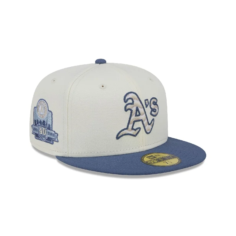 Oakland Athletics Wavy Chainstitch 59FIFTY Fitted Hat