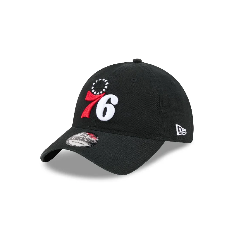 Philadelphia 76ers Black 9TWENTY Adjustable Hat