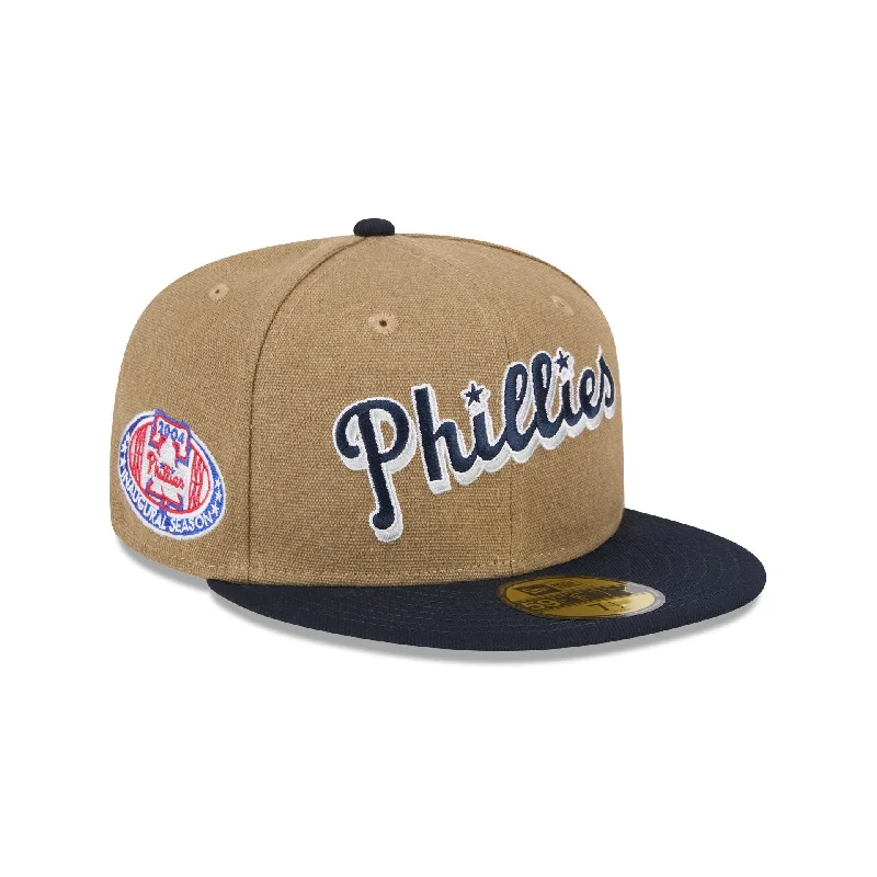 Philadelphia Phillies Canvas Crown 59FIFTY Fitted Hat