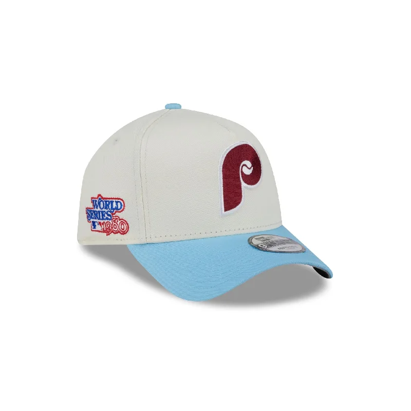 Philadelphia Phillies Chrome White 9FORTY A-Frame Snapback Hat