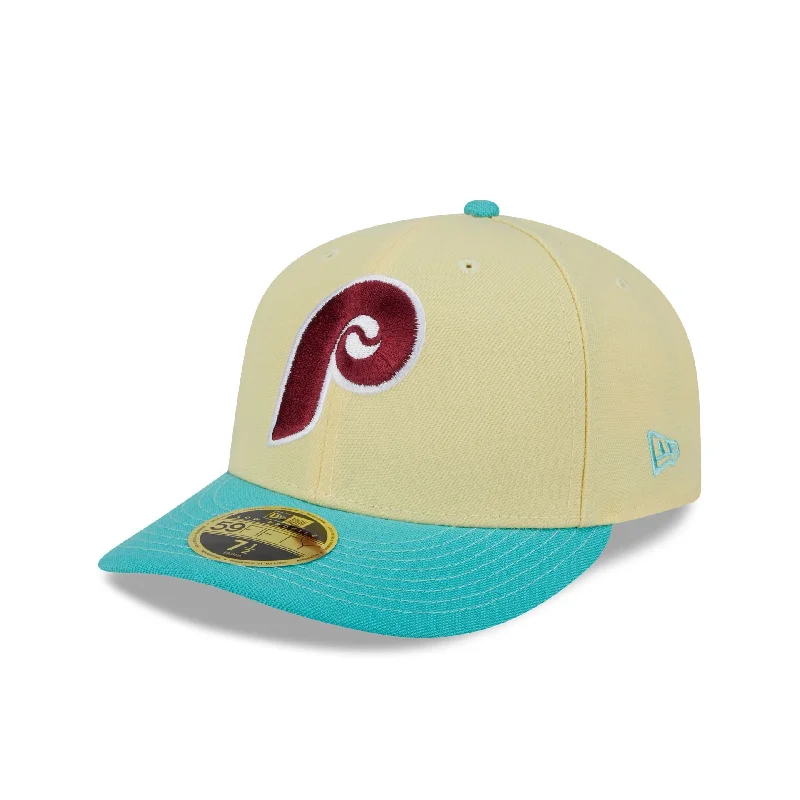 Philadelphia Phillies Soft Yellow Low Profile 59FIFTY Fitted Hat