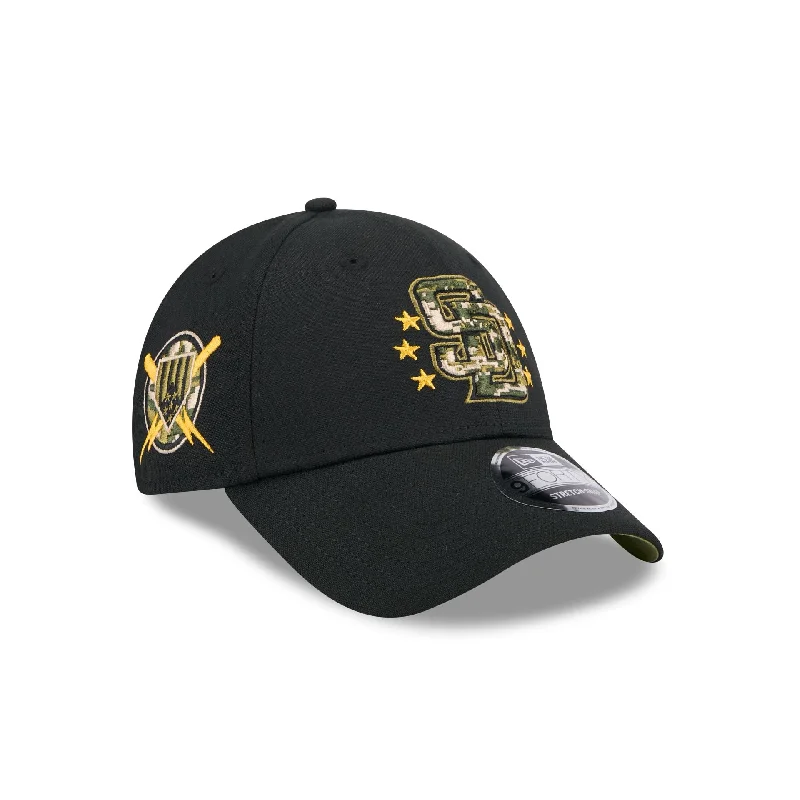 San Diego Padres Armed Forces Day 2024 Kids 9FORTY Stretch-Snap Hat