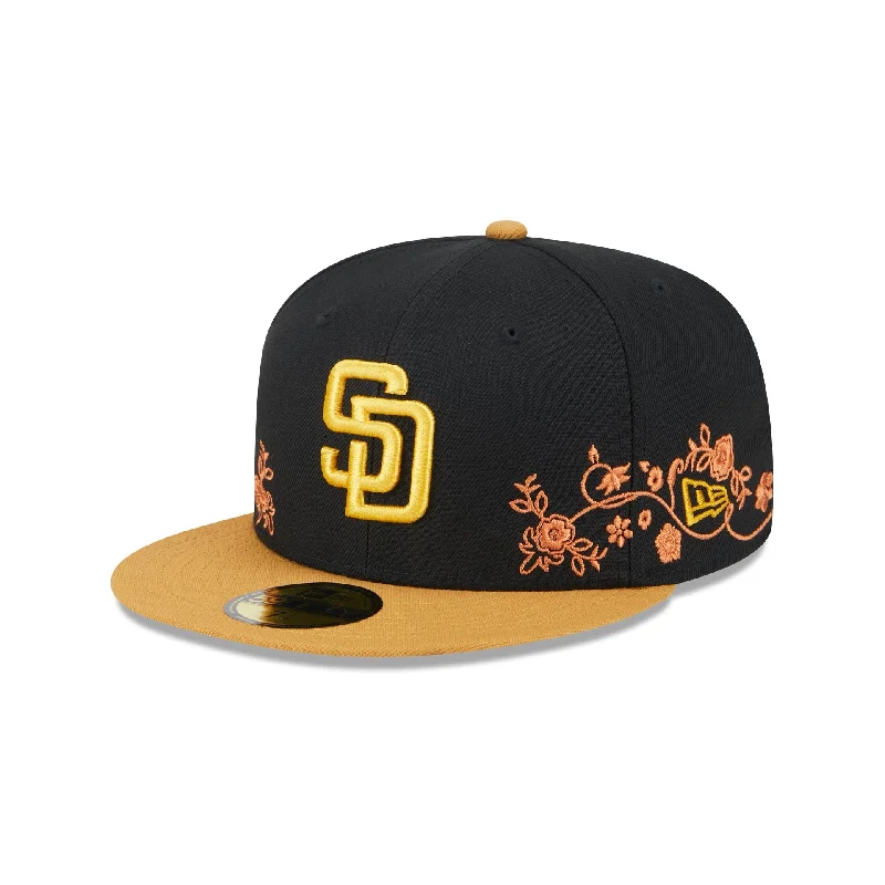 San Diego Padres Floral Vine 59FIFTY Fitted Hat