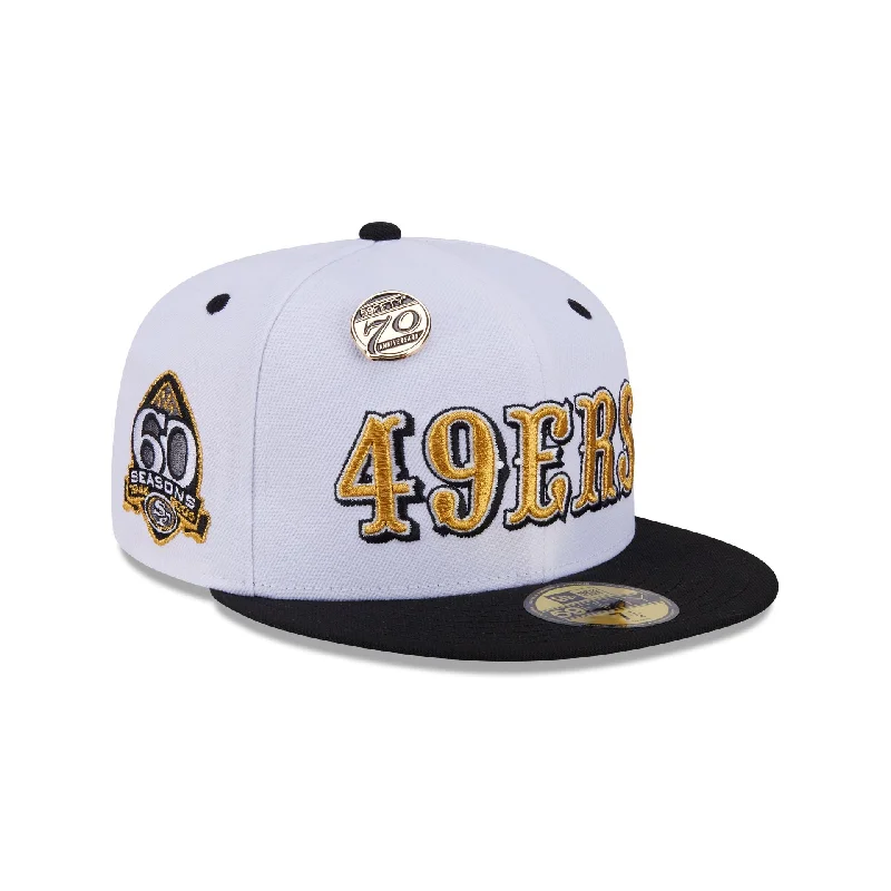 San Francisco 49ers 70th Anniversary 59FIFTY Fitted Hat